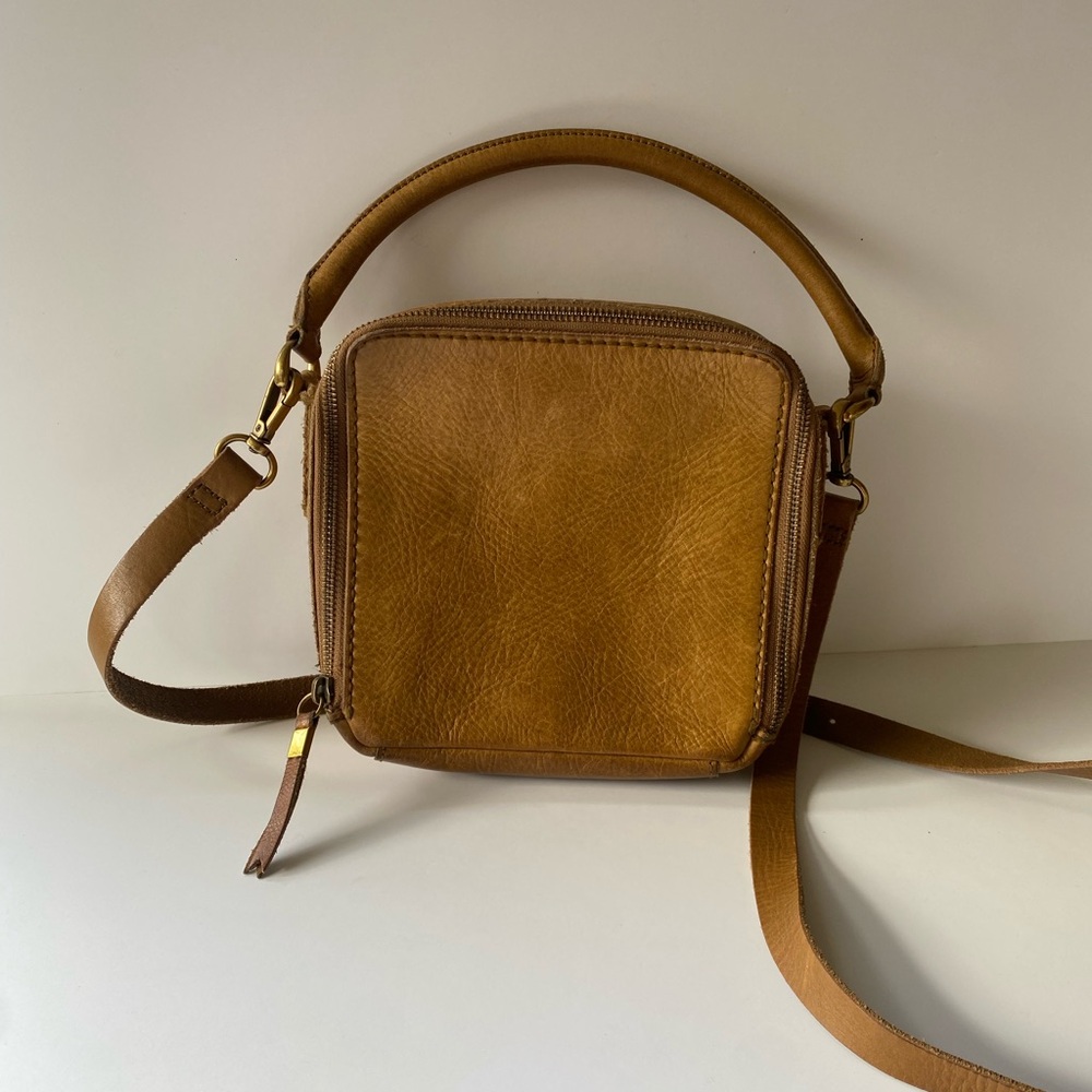 Madewell leather square hand/crossbody bag